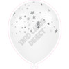 Balloon  - Silver Tinted With Stars - Yard Card