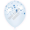 Balloon  - Medium Blue Tinted With Stars - Yard Card