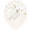 Balloon  - Old Gold Tinted With Stars - Yard Card