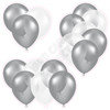 Balloon Cluster - Solid Silver & Silver Tinted - Yard Card