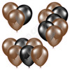 Balloon Cluster - Solid Brown & Black - Yard Card