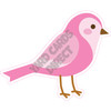 Pink Bird - Style A - Yard Card