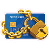 Credit Card with Chain - Blue - Style A - Yard Card