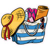 Beach Bag with Hat - Style A - Yard Card