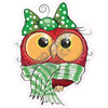 Owl with Bow  - Style A - Yard Card