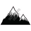 Mountains - Black - Style B - Yard Card