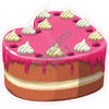 Heart Cake - Pink - Style A - Yard Card