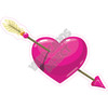 Heart with Arrow - Pink - Style A - Yard Card