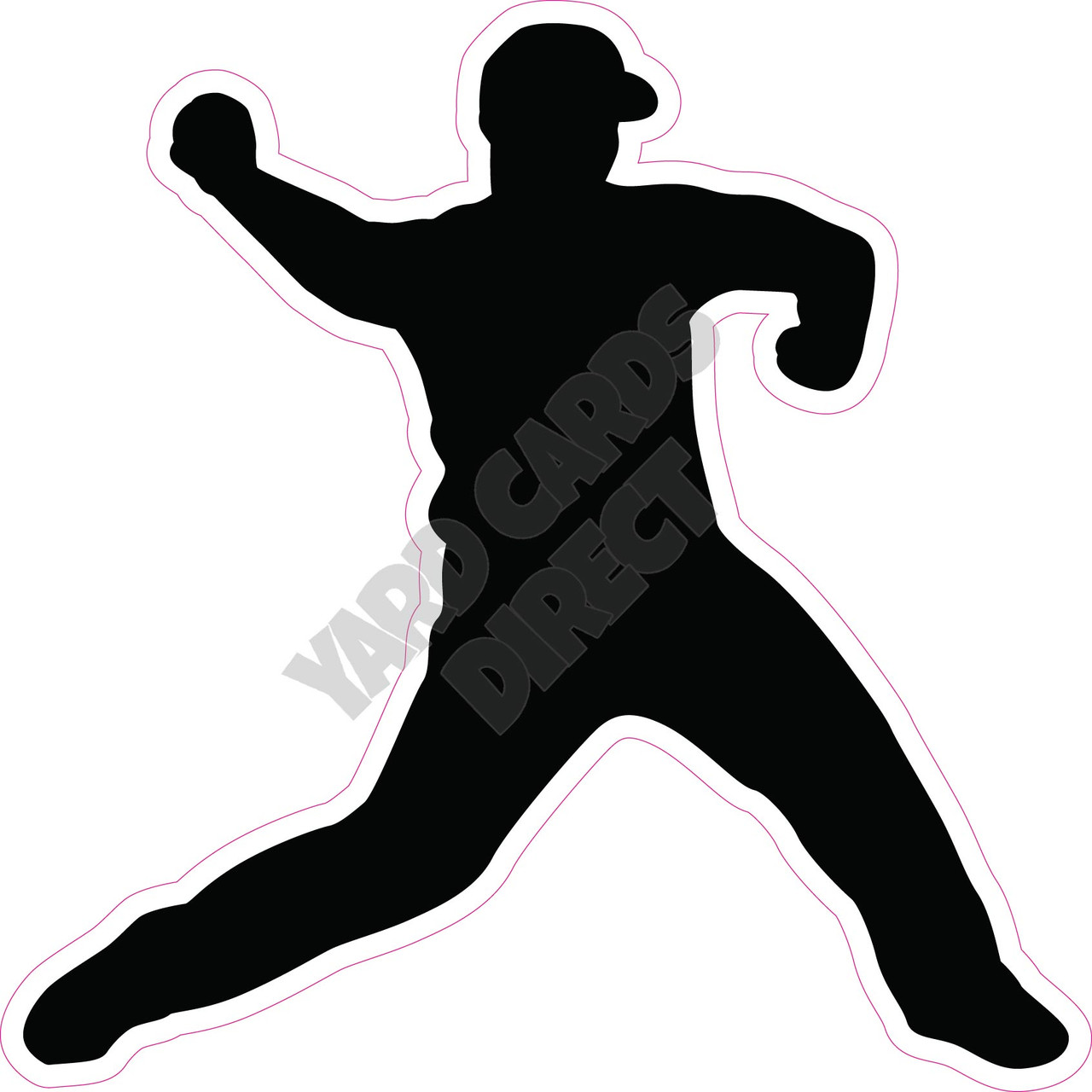 Silhouette of a Baseball Pitcher