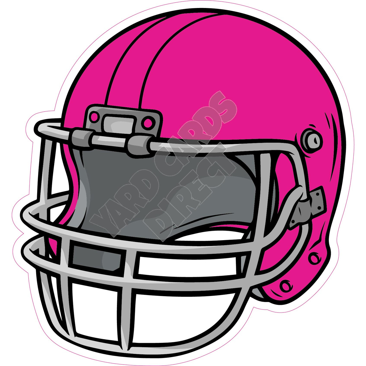 hot pink football helmet