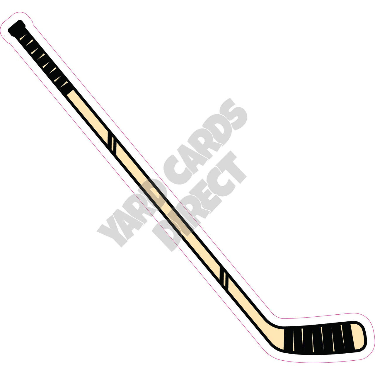Hockey Stick - Style B - Yard Card