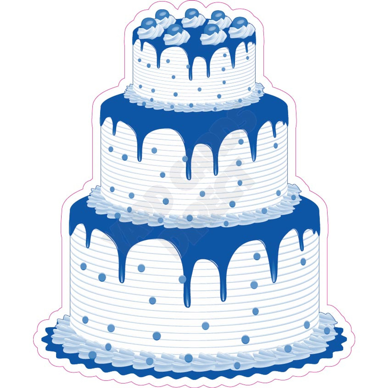 Blue Birthday Cake | Symbols & Emoticons