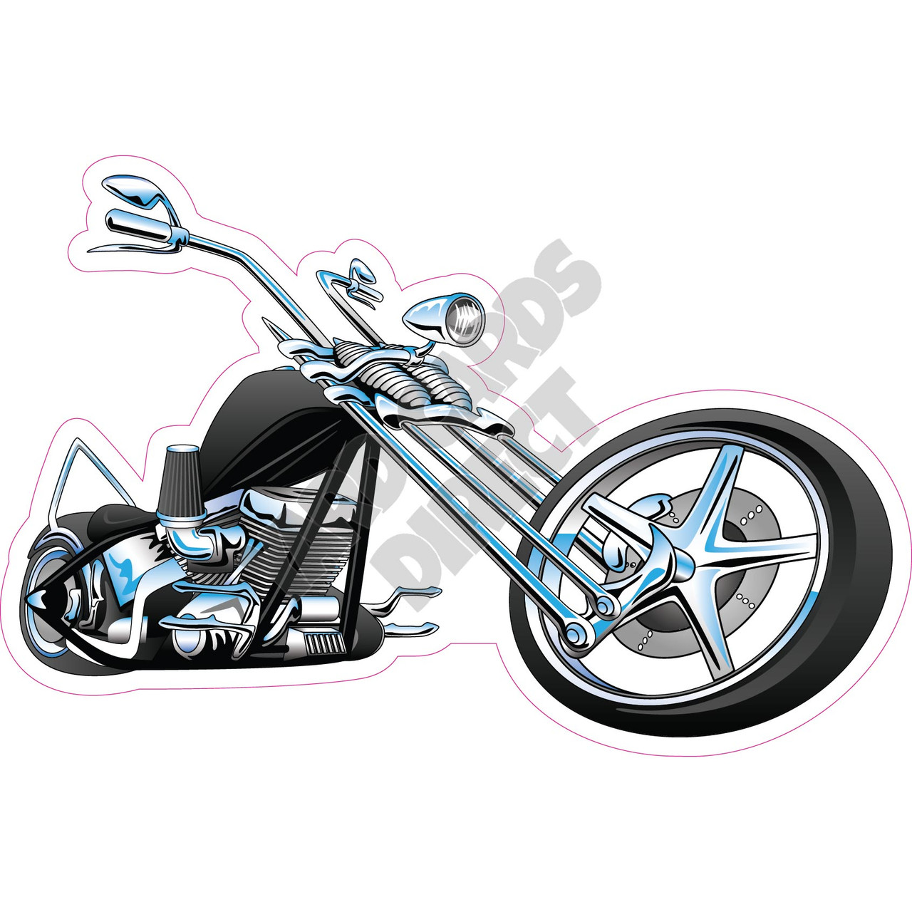 chopper bikes drawing