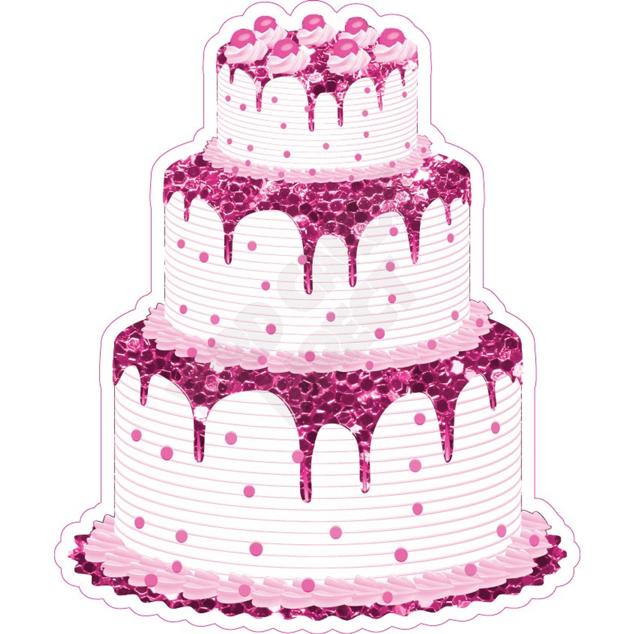 Sparkly pink cake | Pink birthday cakes, Birthday cake with flowers, Blush  wedding cakes