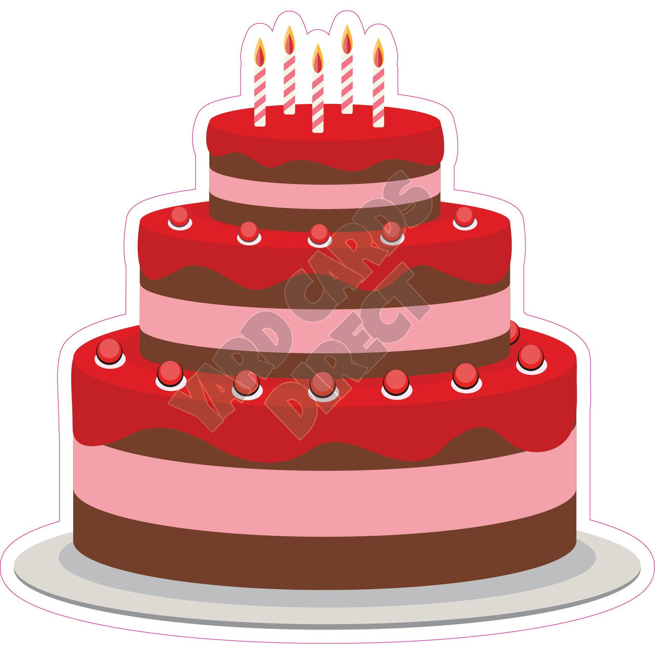 Red Birthday Cake PNG Transparent Images Free Download | Vector Files |  Pngtree