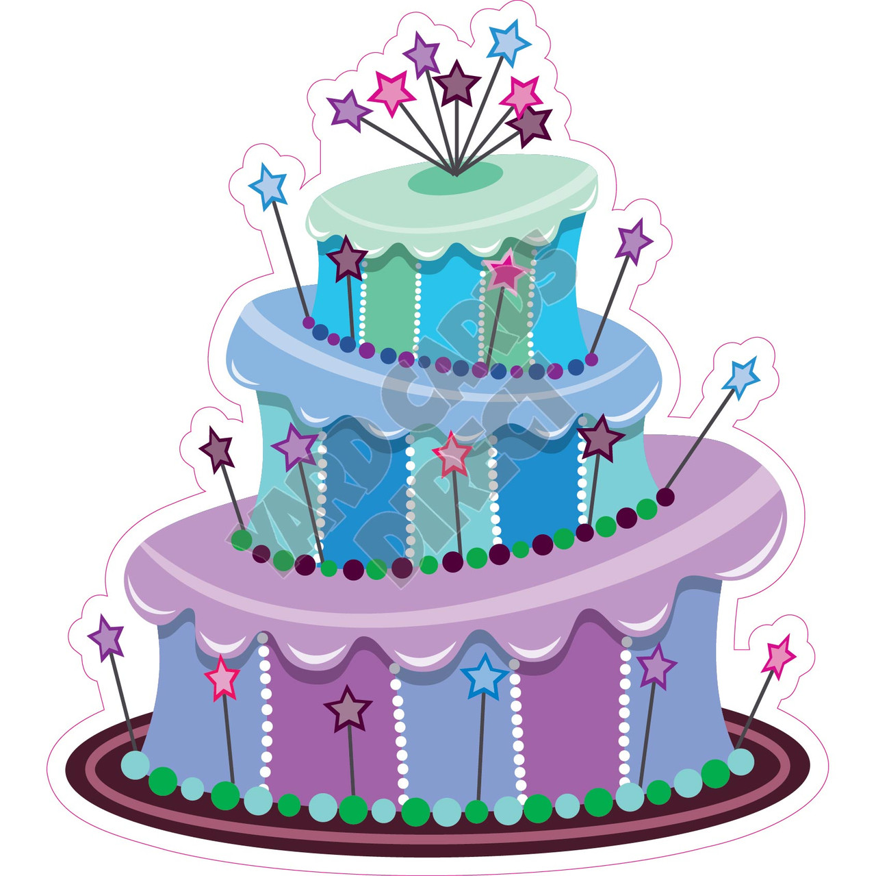 Birthday Clipart-blue happy birthday cupcake with candle clipart