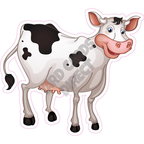 Holstein Cow - Style C - Yard Card