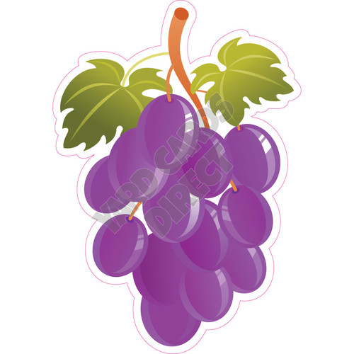 Grapes - Purple - Style A - Yard Card