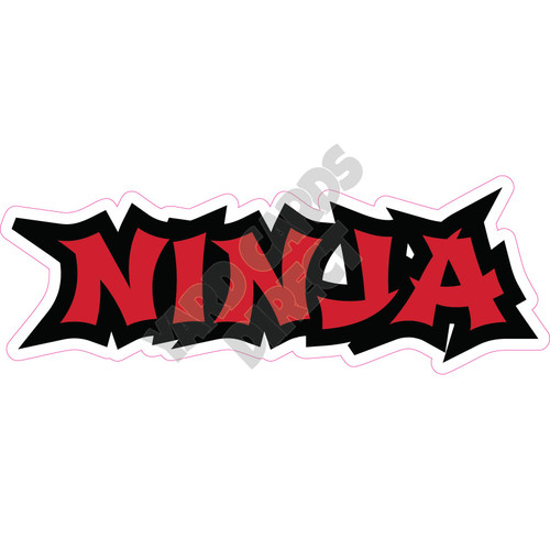 Statement - Ninja - Red - Style A - Yard Card