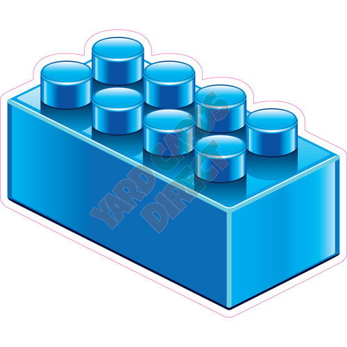 Building Blocks - Blue - Style A - Yard Card