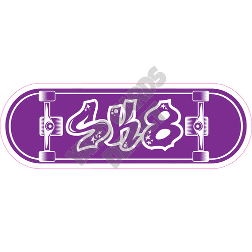 Statement - SK8 - Purple - Style A - Yard Card