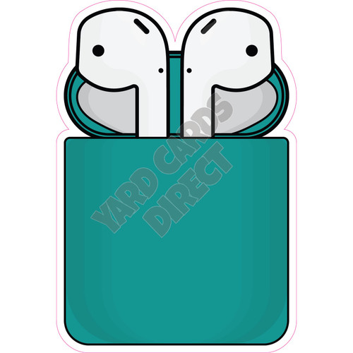 Wireless Earbuds - Teal - Style A - Yard Card