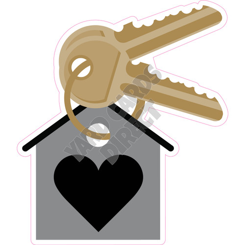 Home Keys - Silver - Style B - Yard Card