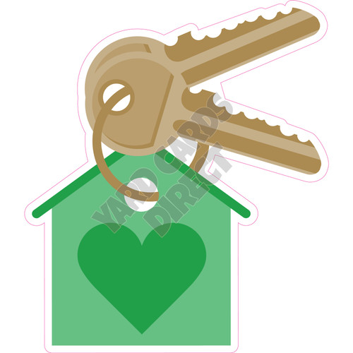 Home Keys - Green - Style B - Yard Card