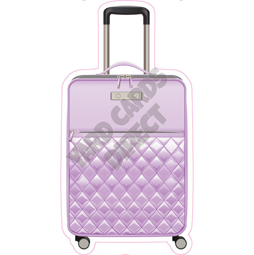 Luggage - Purple - Style A - Yard Card