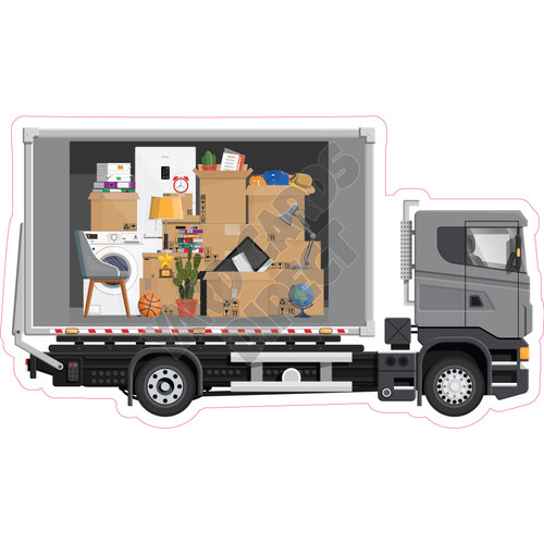 Moving Truck - Style A - Yard Card