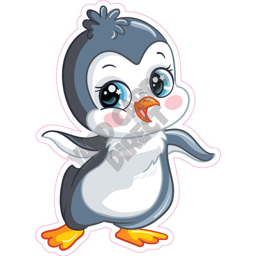 Baby Penguin  - Style A - Yard Card