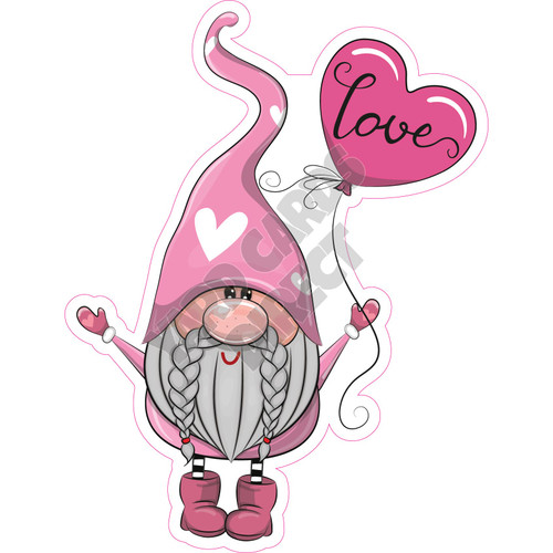 Gnome - Love - Style A - Yard Card