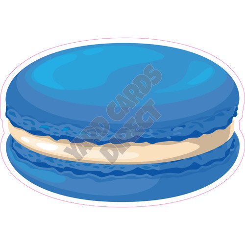 Macaroon - Medium Blue - Style A - Yard Card