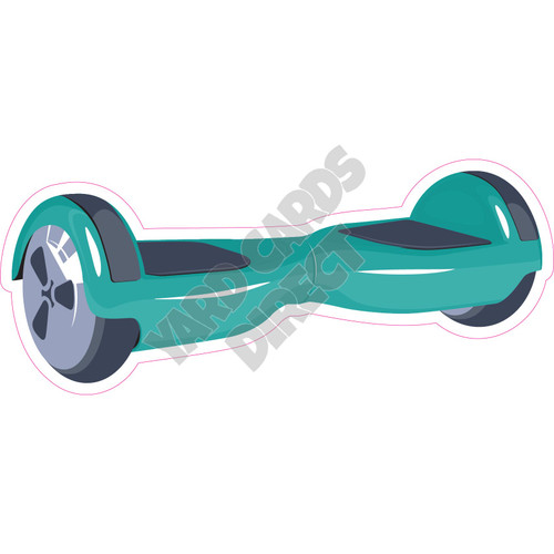 Hoverboard Green Style A Yard Card Yard Cards Direct LLC