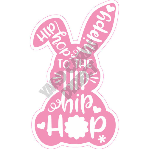 Statement - Easter - Hip Hop - Light Pink - Style A - Yard Card