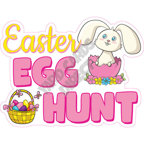 Statement - Easter - Easter Egg Hunt - Style A - Yard Card