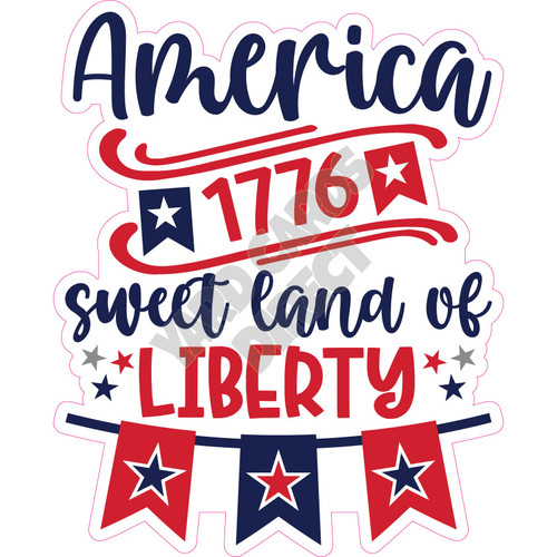 Statement - America 1776 - Style A - Yard Card