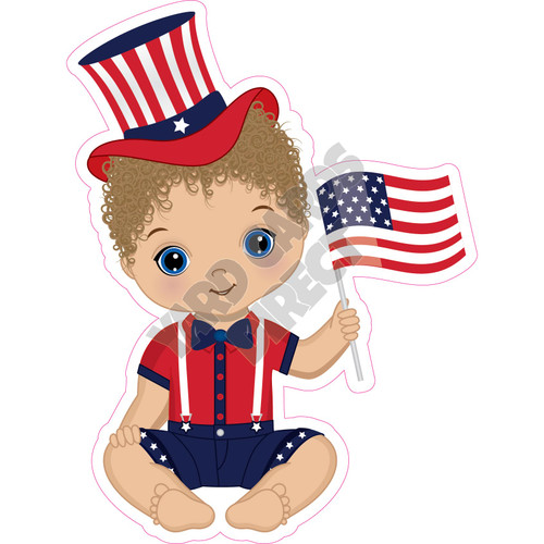 American Baby Boy - Style B - Yard Card