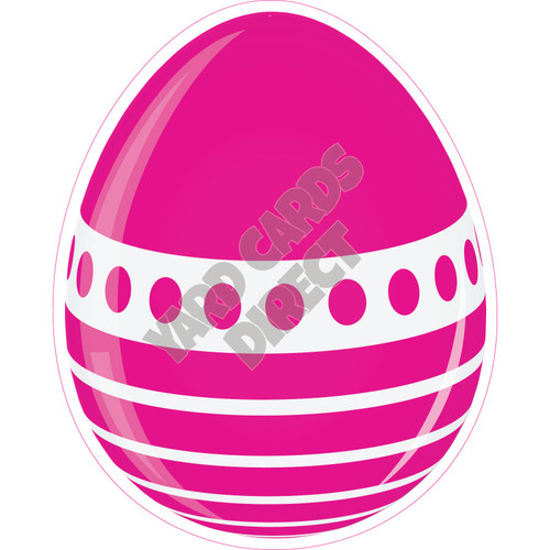 Egg - Hot Pink - Style C - Yard Card