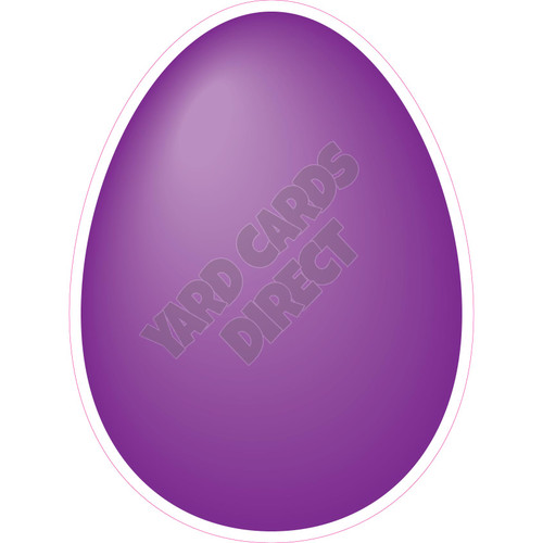 Egg - Purple - Style A - Yard Card