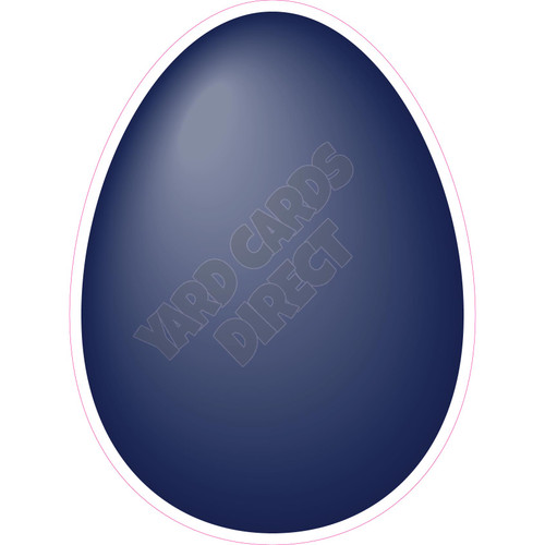 Egg - Dark Blue - Style A - Yard Card