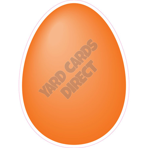 Egg - Orange - Style A - Yard Card