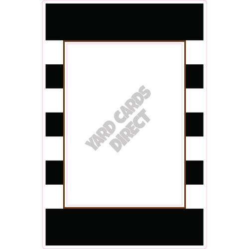Frame - Black, White, Brown - Style A - Yard Card