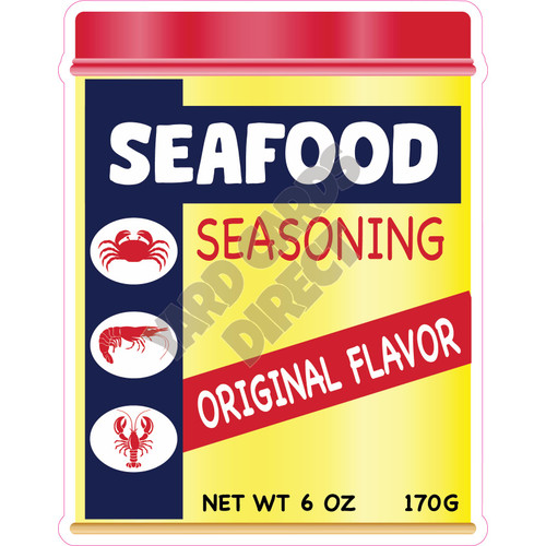 Seafood Seasoning - Style A - Yard Card