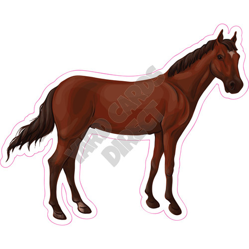 Horse Standing - Style A - Yard Card