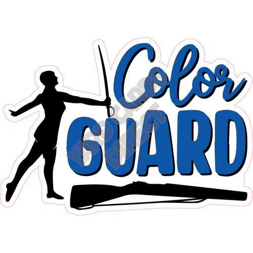 Statement - Color Guard - Medium Blue - Style B - Yard Card