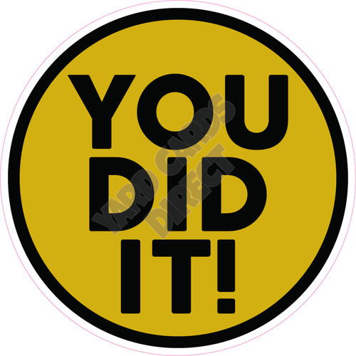 Statement - You Did It! - Yellow Gold - Style A - Yard Card