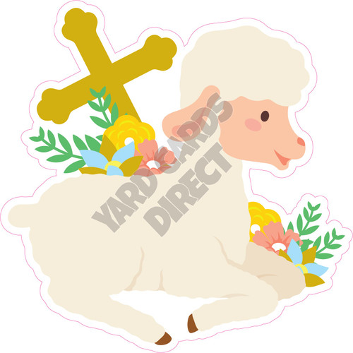 Holy Lamb - Style A - Yard Card