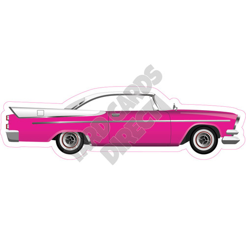 Car - Hot Pink - Style C - Yard Card