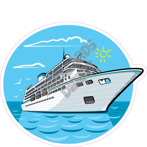 Cruise Ship - Style A - Yard Card